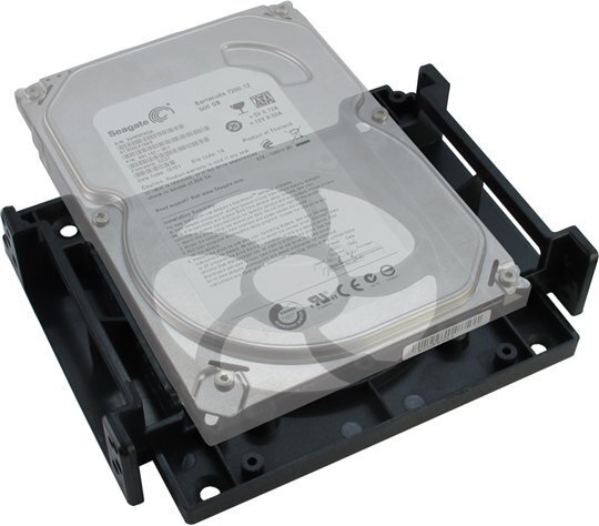 Inter-Tech HDD-/SSD-montāžas rāmis 5.25" to 1x2.5" / 1x3.5", 12cm (88885214) cena un informācija | Komponentu piederumi | 220.lv