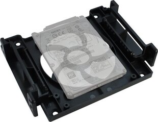 Inter-Tech HDD-/SSD-montāžas rāmis 5.25" to 1x2.5" / 1x3.5", 12cm (88885214) cena un informācija | Komponentu piederumi | 220.lv