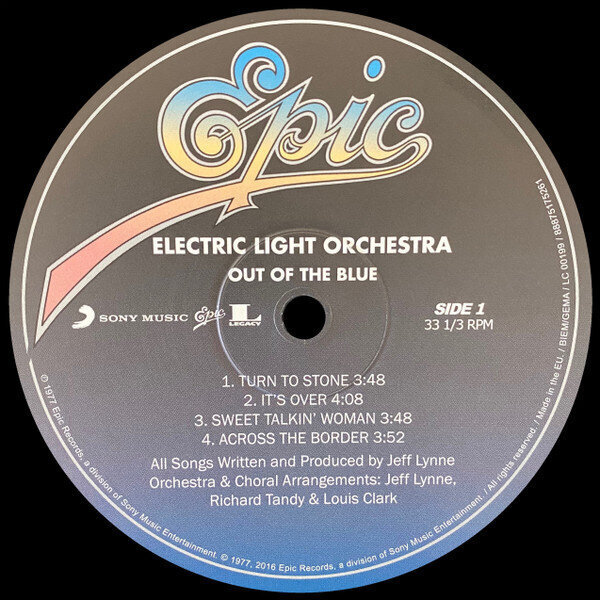 Electric Light Orchestra - Out Of The Blue, 180g, 2LP, vinila plates, 12" vinyl record cena un informācija | Vinila plates, CD, DVD | 220.lv