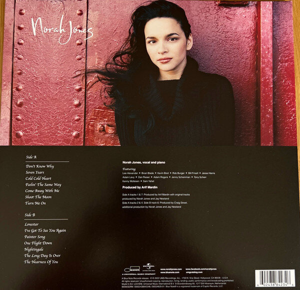 Norah Jones - Come Away With Me, Reissue, 20th Anniversary Edition, LP, vinila plate, 12" vinyl record цена и информация | Vinila plates, CD, DVD | 220.lv