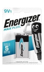 Батарейки ENERGIZER MAX PLUS 9V 6LR61 Alkaline цена и информация | Батарейки | 220.lv