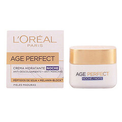 Nakts krēms sejai L'Oreal Make Up Age Perfect, 50 ml cena un informācija | Sejas krēmi | 220.lv