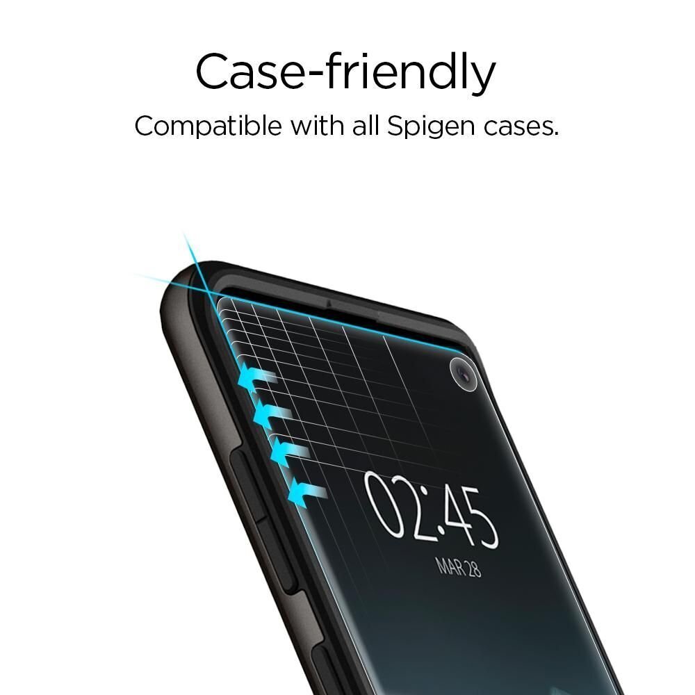 Ekrāna stikls Spigen Neo Flex HD paredzēts Galaxy S10 cena un informācija | Ekrāna aizsargstikli | 220.lv