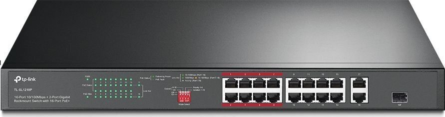 TP-Link TL-SL1218P цена и информация | Komutatori (Switch) | 220.lv