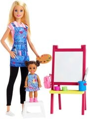 Кукла Barbie учитель рисования, GJM29 цена и информация | Игрушки для девочек | 220.lv