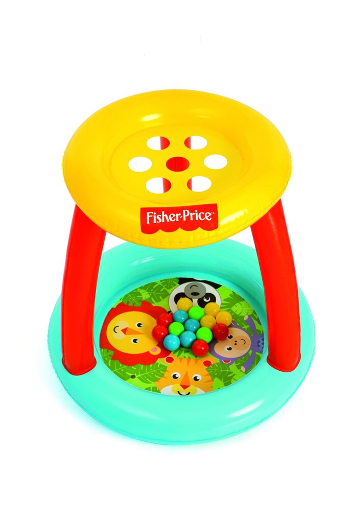 Piepūšama spēle bērniem Bestway Fisher-Price Animal Friends, daudzkrāsaina цена и информация | Piepūšamās rotaļlietas un pludmales preces | 220.lv