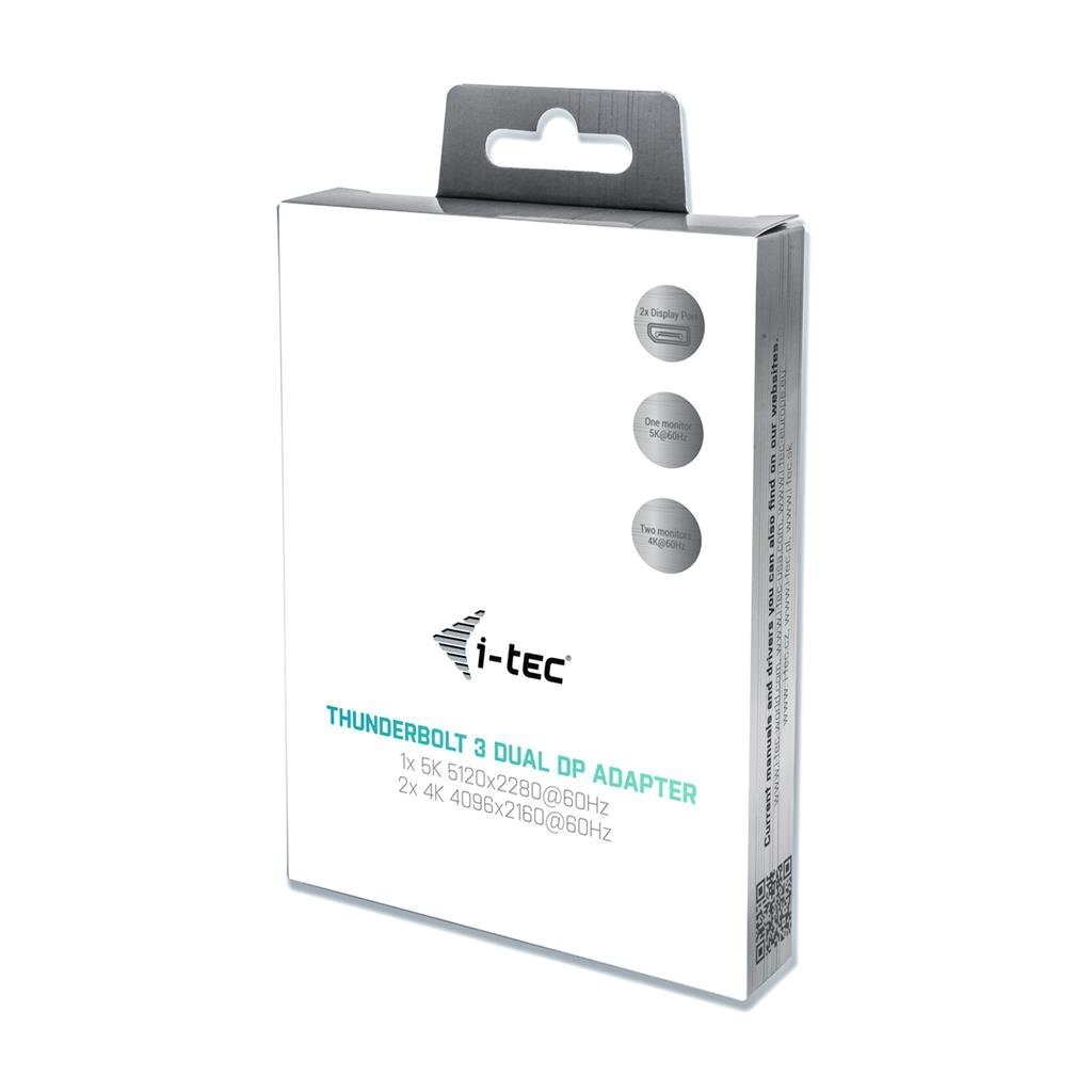 Adapteris iTec TB3DUAL4KDP цена и информация | Adapteri un USB centrmezgli | 220.lv