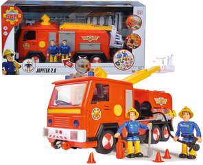 Пожарная машина со светом и звуком Simba Dickie Toys Fireman Sam Jupiter + 2 фигурки цена и информация | Игрушки для мальчиков | 220.lv