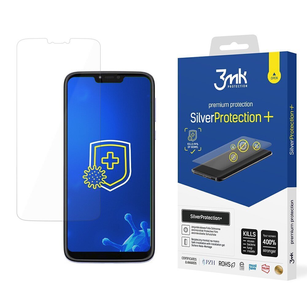 Aizsargplēve 3mk SilverProtection+, piemērota Motorola Moto G7 Power cena un informācija | Ekrāna aizsargstikli | 220.lv