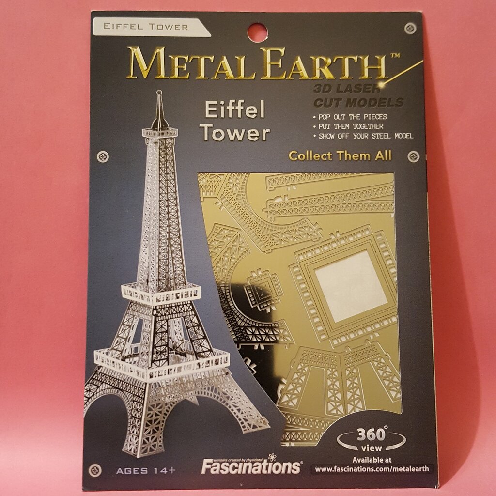 3D puzle Metal Earth Eifeļa tornis cena un informācija | Galda spēles | 220.lv