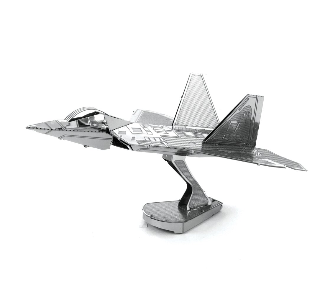 3D puzle Metal Earth Lidmašīna F-22 Raptor cena un informācija | Galda spēles | 220.lv