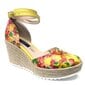 Dzeltenas platformas sandales Daniela Shoes цена и информация | Sieviešu sandales | 220.lv