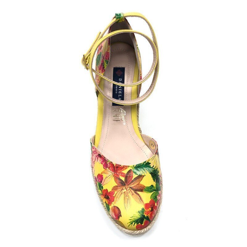 Dzeltenas platformas sandales Daniela Shoes cena un informācija | Sieviešu sandales | 220.lv