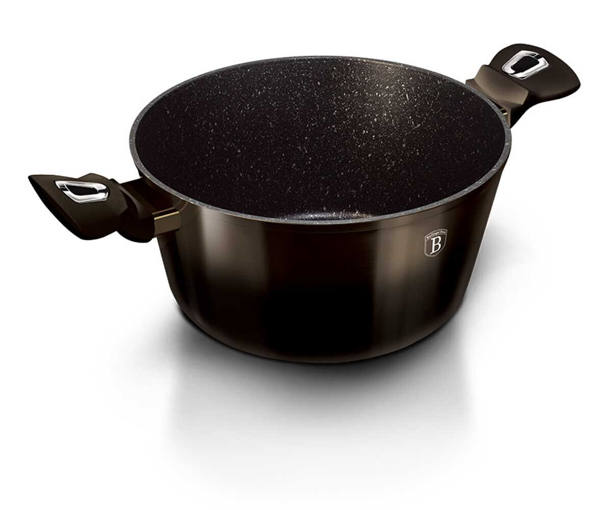 Berlinger Haus granīta katls, 24cm, BH-6605 Shiny Black cena un informācija | Katli, tvaika katli | 220.lv