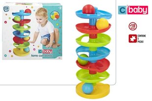 Rotaļlieta Tornis ar bumbiņām C'Baby 18m+ cena un informācija | Rotaļlietas zīdaiņiem | 220.lv