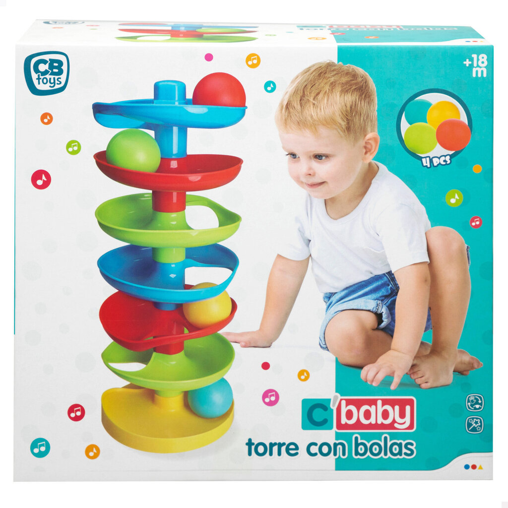 Rotaļlieta Tornis ar bumbiņām C'Baby 18m+ цена и информация | Rotaļlietas zīdaiņiem | 220.lv