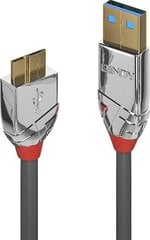 CABLE USB3.2 A TO MICRO-B 0.5M/CROMO 36656 LINDY cena un informācija | Savienotājkabeļi | 220.lv