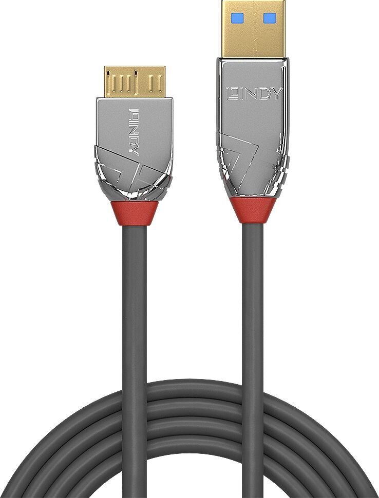 CABLE USB3.2 A TO MICRO-B 0.5M/CROMO 36656 LINDY цена и информация | Savienotājkabeļi | 220.lv