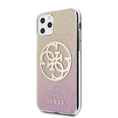 Guess iPhone 11 Pro GUHCN58PCUGLPGG gold-pink hard чехол Glitter Gradient 4G Logo цена и информация | Чехлы для телефонов | 220.lv