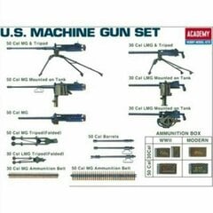 Līmējams modelis Academy 13262 US MACHINE GUN SET 1/35 cena un informācija | Līmējamie modeļi | 220.lv
