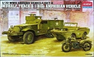 Модель для склеивания 13408 M3 U.S HALF TRACK 1/72 цена и информация | Склеиваемые модели | 220.lv