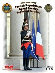 Сборная модель ICM 16007 French Republican Guard Cavalry Regiment Corporal 1/16 цена и информация | Склеиваемые модели | 220.lv