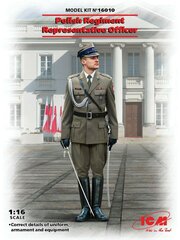 Līmējams modelis ICM 16010 Polish Regiment Representative Officer 1/16 cena un informācija | Līmējamie modeļi | 220.lv