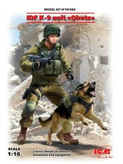 Сборная модель ICM 16102 IDF K-9 Unitz "OKETZ" 1/16 цена и информация | Склеиваемые модели | 220.lv