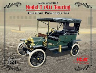 Līmējams modelis ICM 24002 Model T 1911 Touring, American Passenger Car 1/24 цена и информация | Склеиваемые модели | 220.lv
