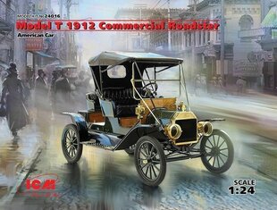 Сборная модель ICM 24016 Model T 1912 Commercial Roadster, American Car 1/24 цена и информация | Склеиваемые модели | 220.lv