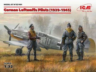 Сборная модель ICM 32101 German Luftwaffe Pilots (1939-1945) (3 фигуры) 1/32 цена и информация | Склеиваемые модели | 220.lv