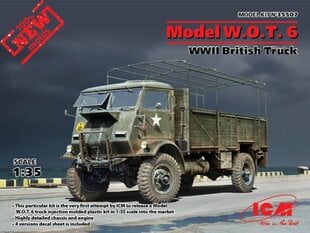 Līmējams modelis ICM 35507 Model W.O.T. 6, WWII British Truck 1/35 cena un informācija | Līmējamie modeļ | 220.lv