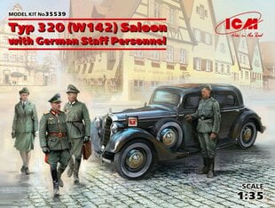 Сборная модель ICM 35539 Typ 320 (W142) Saloon with German Staff Personnel 1/35 цена и информация | Склеиваемые модели | 220.lv