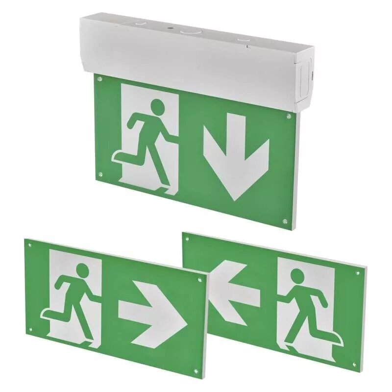 LED EXIT sign LED 230V AC 3W 30lm 3h., MT, EMOS cena un informācija | Iebūvējamās lampas, LED paneļi | 220.lv