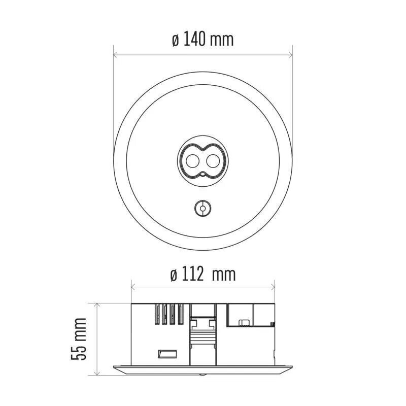 Avārijas gaisma 230V 3W 240lm 3h IP20 padziļinājumā, EMOS cena un informācija | Griestu lampas-ventilatori | 220.lv