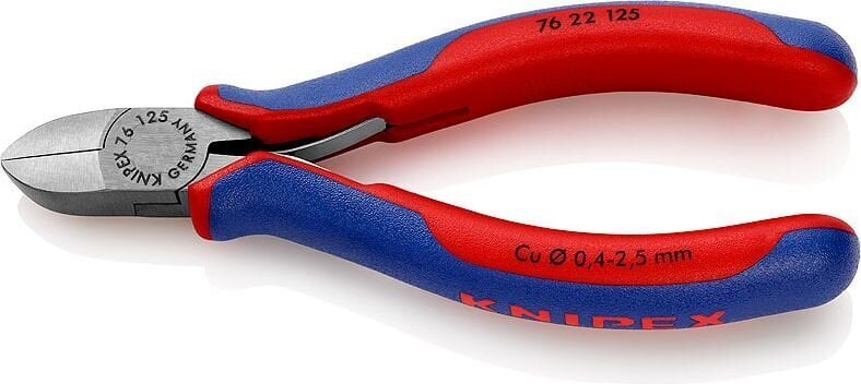 Knaibles 76 22 125 Cu max Ø2,5mm KNIPEX cena un informācija | Rokas instrumenti | 220.lv