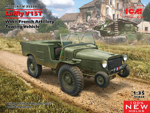 Līmējamais modelis ICM 35570 Laffly V15T, WWII French Artillery Towing Vehicle 1/35 cena un informācija | Līmējamie modeļi | 220.lv