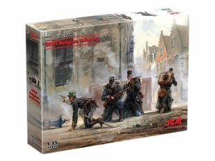 Сборная модель ICM 35680 WWI Belgian Infantry 1/35 цена и информация | Склеиваемые модели | 220.lv