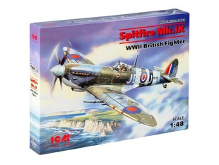 Сборная модель ICM 48061 Spitfire Mk.IX, WWII British Fighter 1/48 цена и информация | Склеиваемые модели | 220.lv