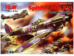 Сборная модель для склеивания ICM 48071 Spitfire Mk.XVI, британский истребитель Второй мировой войны 1/48 цена и информация | Склеиваемые модели | 220.lv
