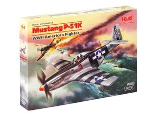 Saliekams modelis ICM 48154 Mustang P-51K, WWII American Fighter 1/48 cena un informācija | Līmējamie modeļi | 220.lv
