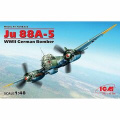 Saliekams modelis ICM 48232 Ju 88A-5, WWII German Bomber 1/48 cena un informācija | Līmējamie modeļi | 220.lv