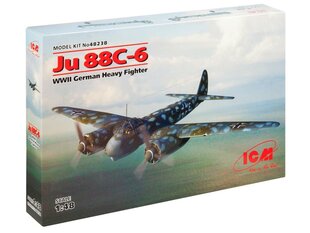 Сборная модель ICM 48238 Ju 88С-6, WWII German Heavy Fighter 1/48 цена и информация | Склеиваемые модели | 220.lv