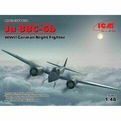 Сборная модель ICM 48239 Ju 88С-6b, WWII German Night Fighter 1/48 цена и информация | Склеиваемые модели | 220.lv