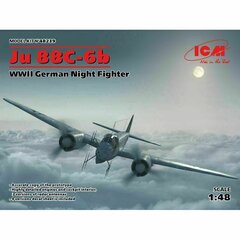 Līmējamais modelis ICM 48239 Ju 88С-6b, WWII German Night Fighter 1/48 cena un informācija | Līmējamie modeļi | 220.lv