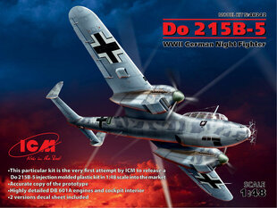 Сборная модель ICM 48242 Do 215 B-5, WWII German Night Fighter 1/48 цена и информация | Склеиваемые модели | 220.lv