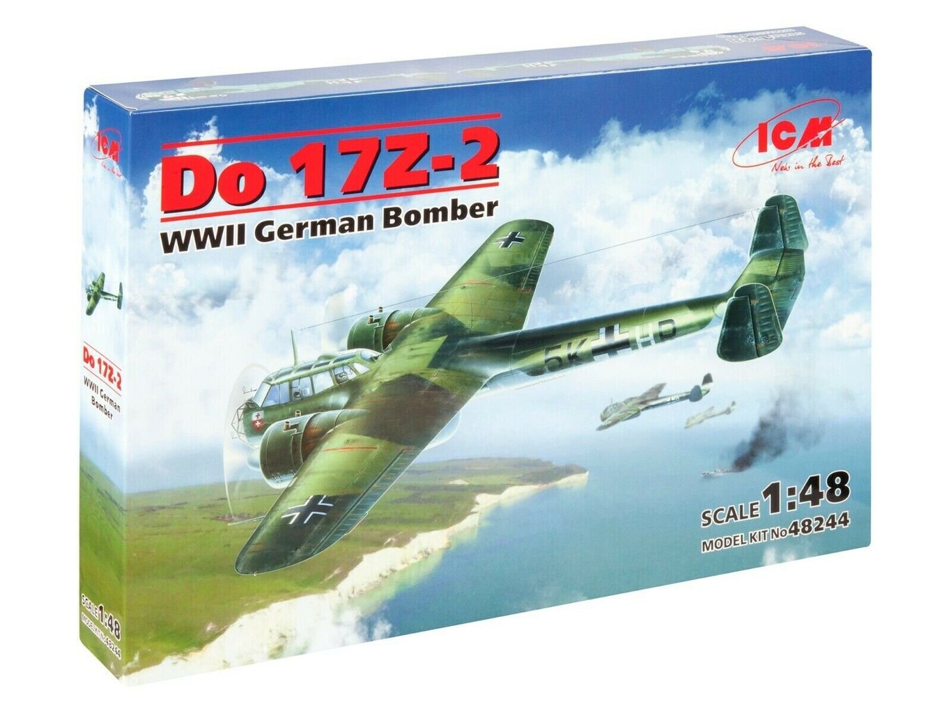 Līmējamais modelis ICM 48244 Do 17Z-2, WWII German Bomber 1/48 cena un informācija | Līmējamie modeļi | 220.lv