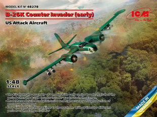 Сборная модель ICM 48278 B-26K Counter Invader (early), US Attack Aircraft 1/48 цена и информация | Склеиваемые модели | 220.lv