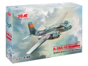 Сборная модель ICM 48283 A-26С-15 Invader, WWII American Bomber 1/48 цена и информация | Склеиваемые модели | 220.lv