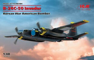 Saliekams modelis ICM 48284 B-26С-50 Invader, Korean War American Bomber 1/48 cena un informācija | Līmējamie modeļi | 220.lv